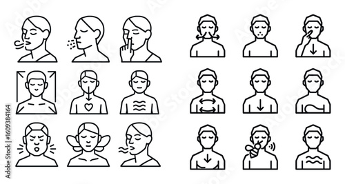 Yoga Breathing Icons