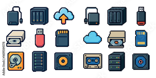 Pixel Art Office Storage