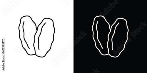 Date fruit icon Simple Set. Vector icons for graphic design template.