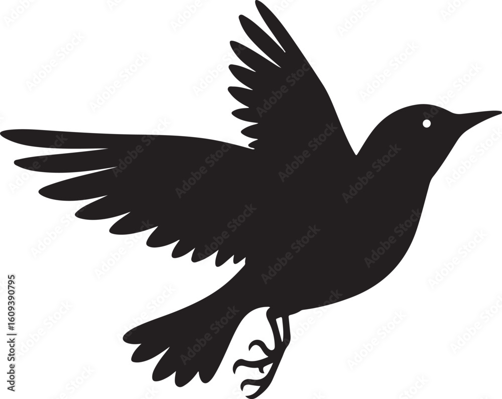 Obraz premium Stylish Bird Outline Graphics for Modern Decor and Art