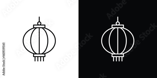 Lantern icon Simple Set. Vector icons for graphic design template.