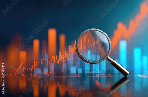 Wallpaper Mural Abstract financial analysis graphic Torontodigital.ca