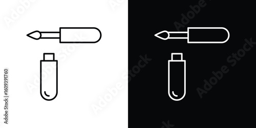 Lip gloss icon Simple Set. Vector icons for graphic design template.