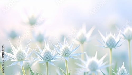 Eryngium flower background