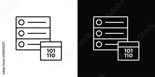 Master data icon Simple Set. Vector icons for graphic design template.