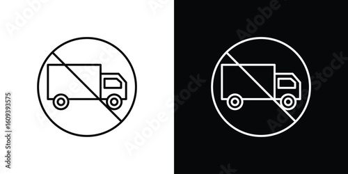 No garbage signs Simple Set. Vector icons for graphic design template.