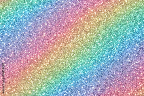Rainbow Glitter Sparkle Background with Multicolor Shimmer