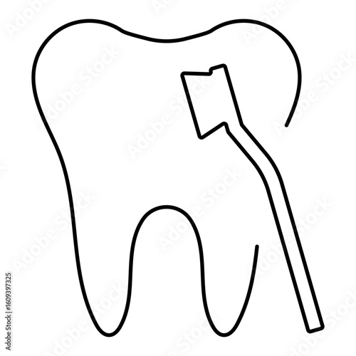 dentist icon isolated on white background, vector illustration.