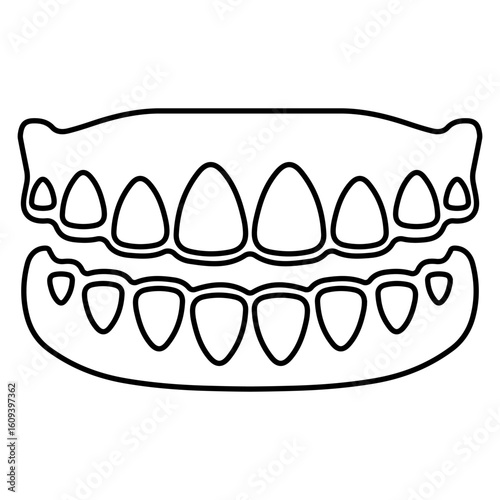dentist icon isolated on white background, vector illustration.