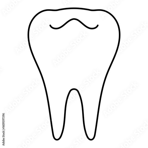 dentist icon isolated on white background, vector illustration.