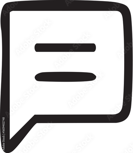 Handdrawn Speech Bubble Chat Icon for Communication. Free Download Handdrawn Speech Bubble Chat Icon for Communication. - GFXLoad