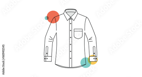 Illustrated guide to formal shirt styling and fit for men