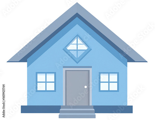 Untitled design - Flat Home Icon with Simple Roof and Door, Minimal Vector Style, Isolated,And transparent the background.
