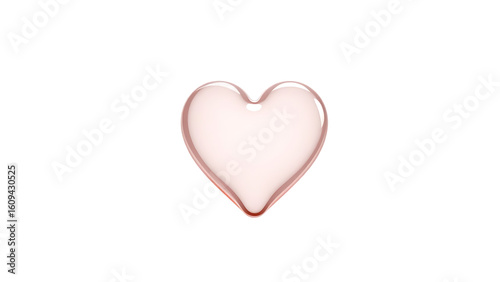 Heart isolated on white background