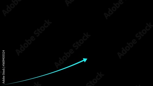 Business Growth and Success Concept. business graph chart & business growth animation. growing business concept. Business growth infographic animation, business graph, business graph chart icon