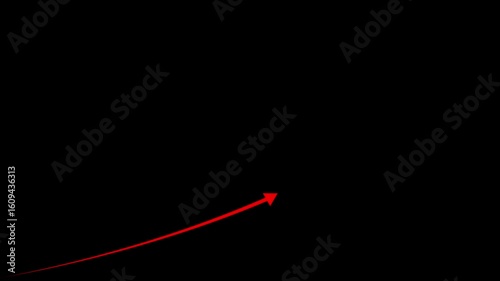 Business Growth and Success Concept. business graph chart & business growth animation. growing business concept. Business growth infographic animation, business graph, business graph chart icon