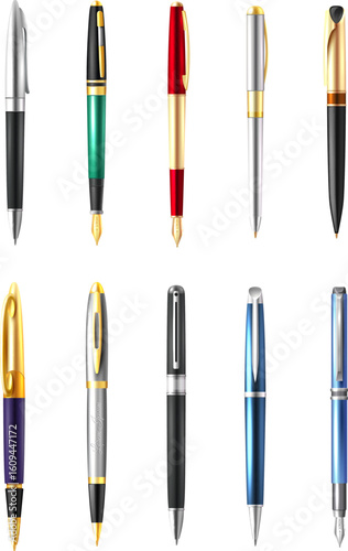 realistic business pen set_00