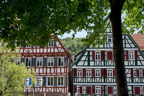 Calw, Germany: historic half-timbered houses.