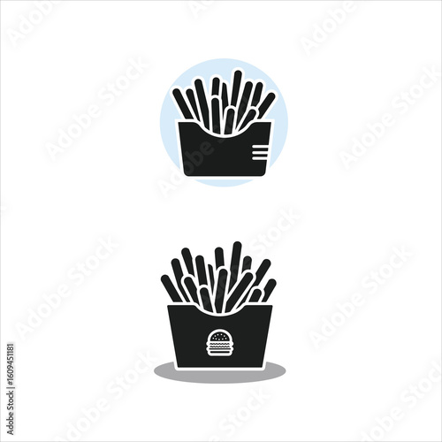 french fries vector