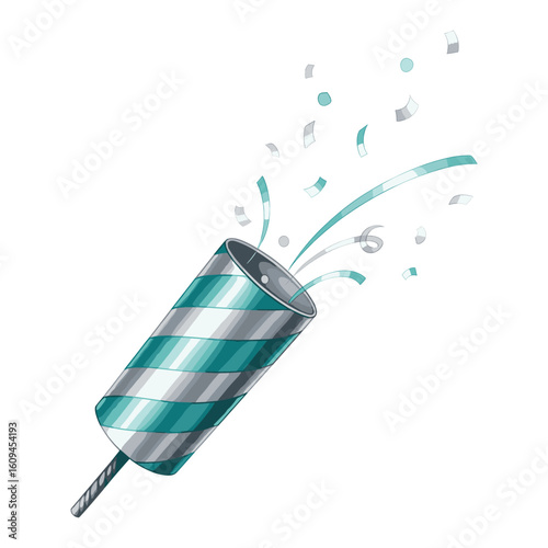 Confetti Popper Watercolor Sublimation