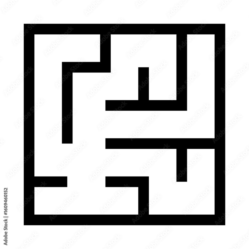 Fototapeta premium Direction Maze Icon