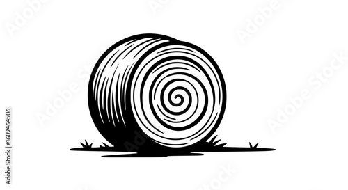 A haystack black and white icon