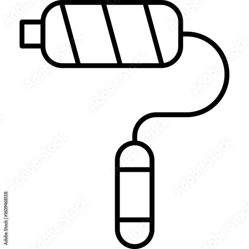 Paint Roller Icon Vector Element