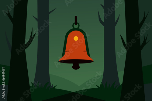 cursed ritual bell forest haunted magic ghost undead cursed