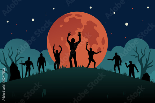 horde zombies rising ancient graves