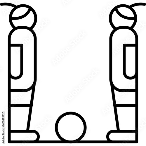 Kick Off Icon Vector Element