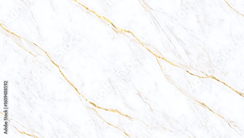 Elegant white marble texture with subtle golden and grey veining for sophisticated backgrounds