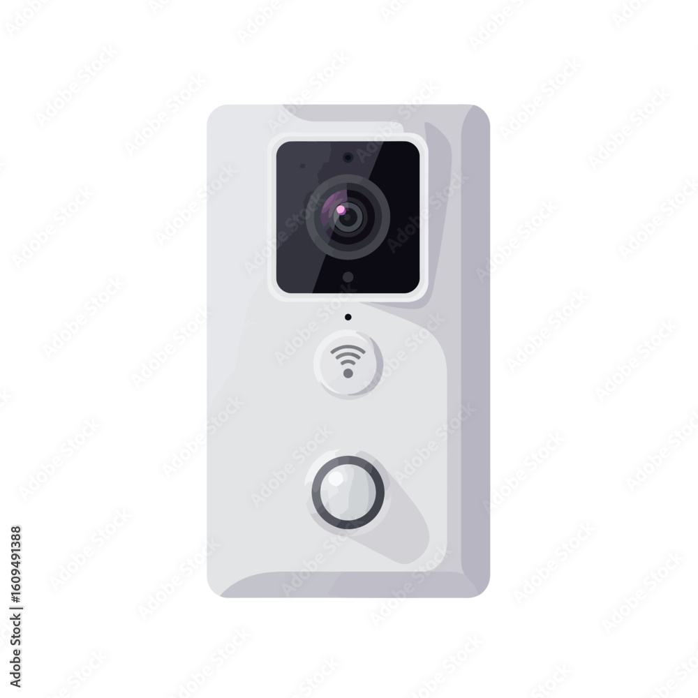 Enhance your home security with this sleek, modern video doorbell system for smart home integration Enhance your home security with this sleek, modern video doorbell system for smart home integration