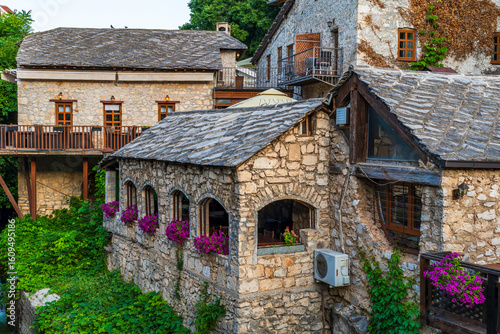 View of Mostar Old Town in  Bosnia-Herzegovina