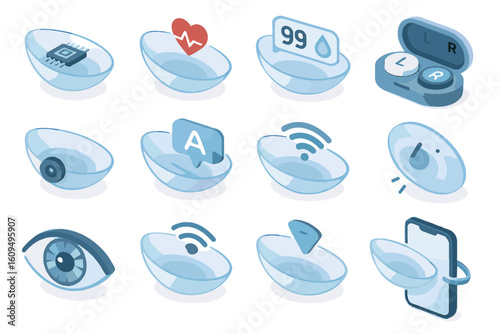 Smart contact lenses with sensors and wireless features for enhanced vision