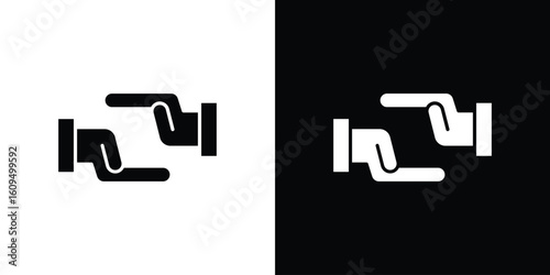 Forgiveness icon. black and white line icons pack.