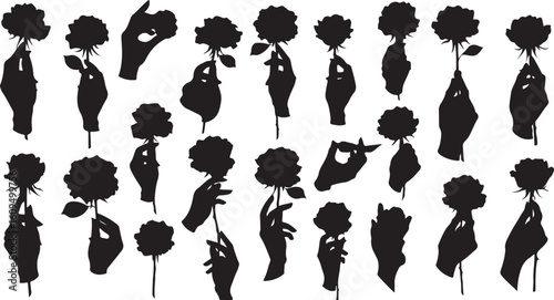 A silhouette of a person wearing virtual reality goggles, immersed in a minimalist digital world with another user.