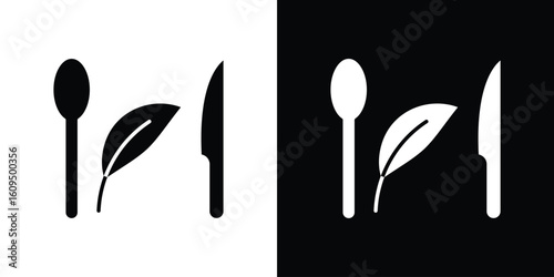 Healthy food icon. black and white line icons pack.