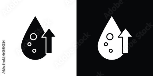High cholesterol icon. black and white line icons pack.