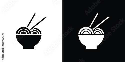 Pasta icon. black and white line icons pack.