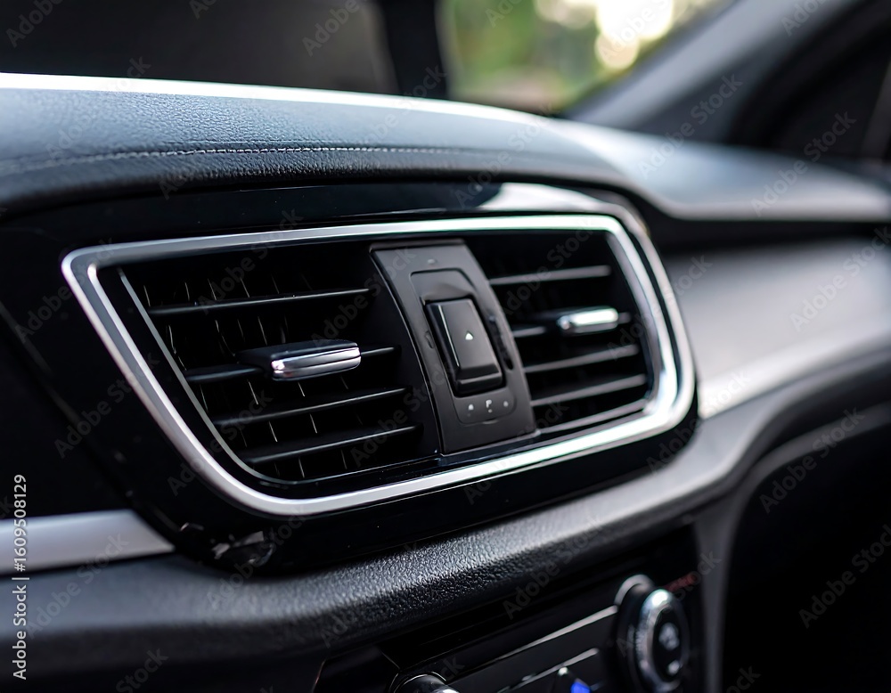 Naklejka premium Close-up car air vents