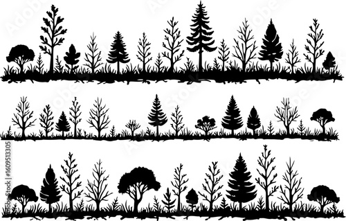 ree Silhouettes Bundle | Tree Vector Clipart