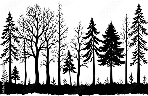 ree Silhouettes Bundle | Tree Vector Clipart