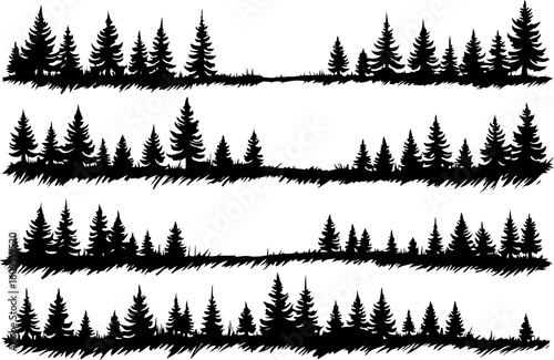 ree Silhouettes Bundle | Tree Vector Clipart