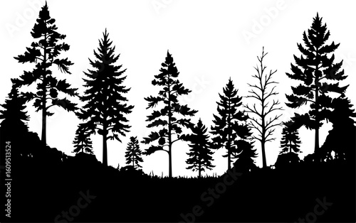 ree Silhouettes Bundle | Tree Vector Clipart