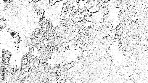 Rough Grunge Wall Texture Background, Vector Distressed Surface Texture Overlay, Gritty Abstract Black and White Texture, Seamless Rough Concrete Texture Template