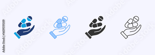 Treatment Icon Set Multiple Style Collection