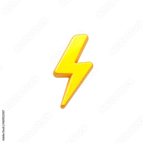 Free Download Lightning Bolt: A bright yellow lightning bolt, symbolizing energy and electricity, is isolated. A captivating representation of a powerful natural phenomenon and an emblem of force and speed. - GFXLoad
