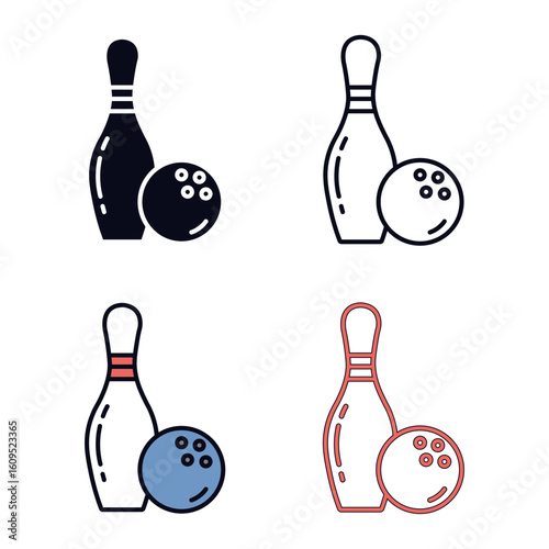 bowling ball and pins