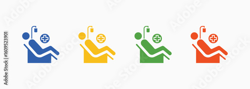 Patient Icon Set Color Multiple Style Collection