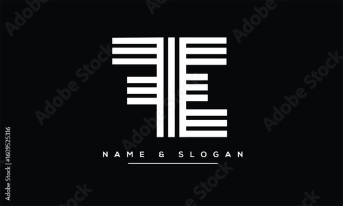 FE, EF, F, E Abstract Letters Logo Monogram